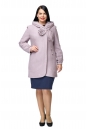 Женское пальто из текстиля с капюшоном 8008935