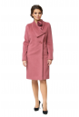 Женское пальто из текстиля с воротником 8009345