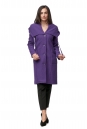 Женское пальто из текстиля с капюшоном 8012505
