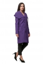 Женское пальто из текстиля с капюшоном 8012505-2