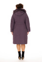 Женское пальто из текстиля с капюшоном, отделка песец 8015981-3