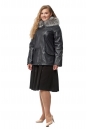 Женская кожаная куртка из натуральной кожи с капюшоном, отделка блюфрост 8017325-5