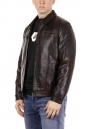 Мужская кожаная куртка из эко-кожи с воротником 8018362-2