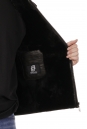 Мужская кожаная куртка из натуральной кожи с капюшоном, отделка овчина 8018689-5