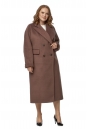 Женское пальто из текстиля с воротником 8019052