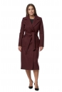 Женское пальто из текстиля с воротником 8019102-2