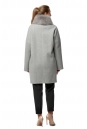 Женское пальто из текстиля с воротником, отделка песец 8019523-3