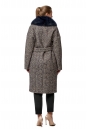 Женское пальто из текстиля с воротником, отделка песец 8019546-3