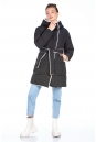 Женское пальто из текстиля с капюшоном, отделка искусственный мех 8022715-5
