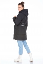 Женское пальто из текстиля с капюшоном, отделка искусственный мех 8022715-9