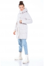 Женское пальто из текстиля с капюшоном, отделка искусственный мех 8022717-7