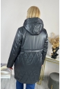 Женское пальто из текстиля с капюшоном 8024090-5
