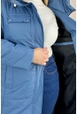 Женское пальто из текстиля с капюшоном 8024097-5