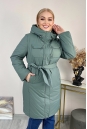 Женское пальто из текстиля с капюшоном 8024098-2