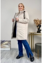 Женское пальто из текстиля с капюшоном 8024108-4